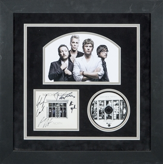 Matchbox Twenty Autographed 22x22 Framed Display with CD and Photo (PSA/DNA)